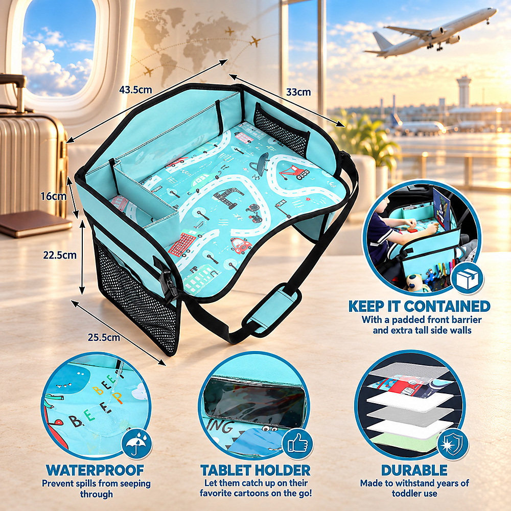 kids foldable travel tray