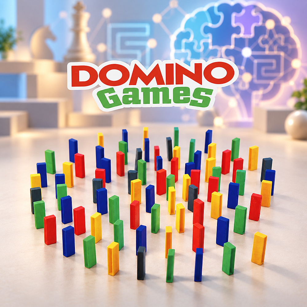3 games in one game: Jenga, Uno, and Dominoes