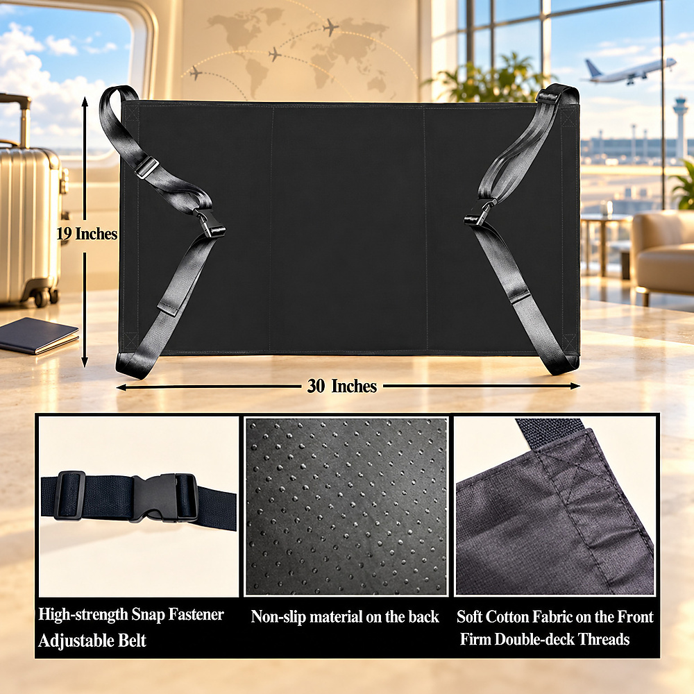 Airplane Footrest for Kids, Toddler Travel Bed, Portable Travel Foot Rest Hammock for Flights
