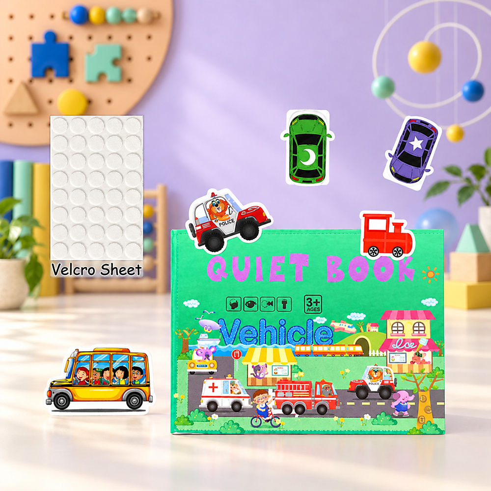 Quiet Book for Kids, Educational Toys for 2-5 Year Olds, Preschool Activity