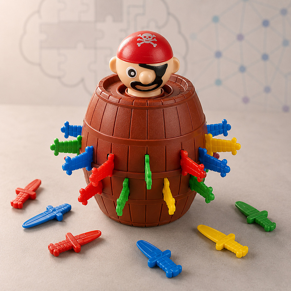 Barrel and pirate