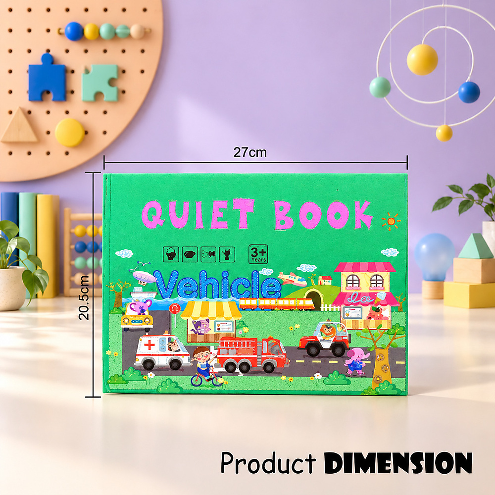 Quiet Book for Kids, Educational Toys for 2-5 Year Olds, Preschool Activity