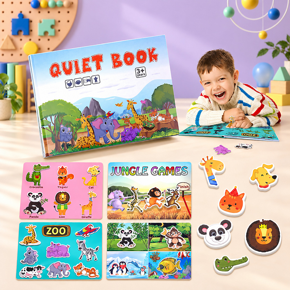 Busy Book / Quiet Book / Activity Book Montessori Early Learning Busy Book for Toddler Children Kids