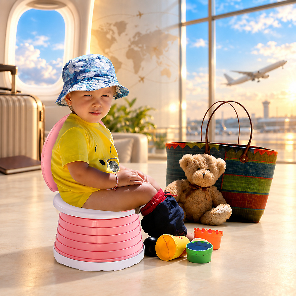 Portable Foldable Potty for Toddlers 2-in-1 Travel Potty Kids Training Toilet Seat