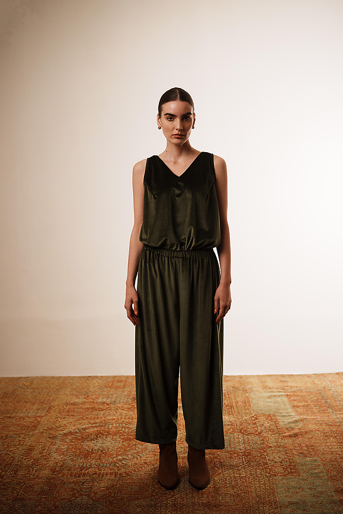 Layered bisht set (Camel)