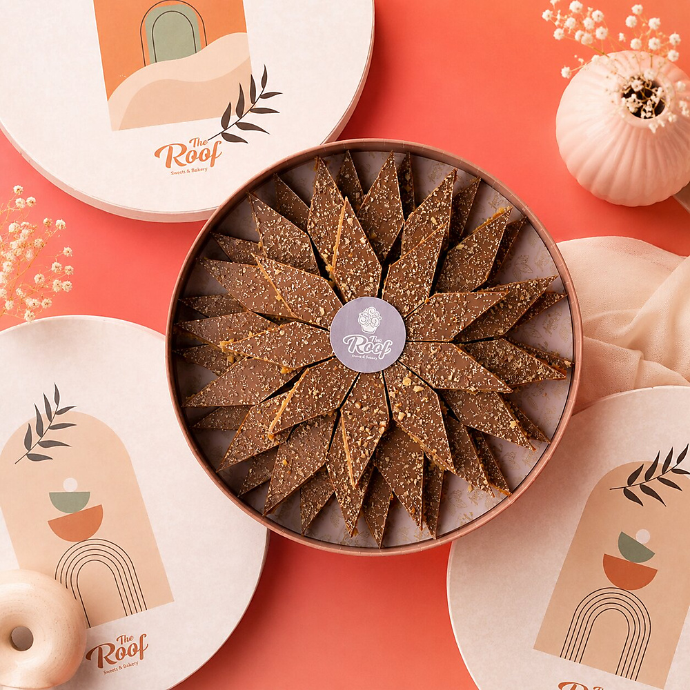 Cocoa Caramel Bites Triangles