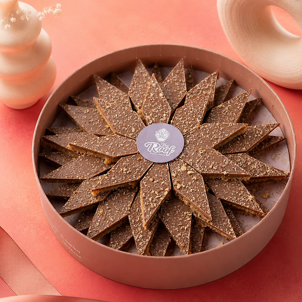 Cocoa Caramel Bites Triangles