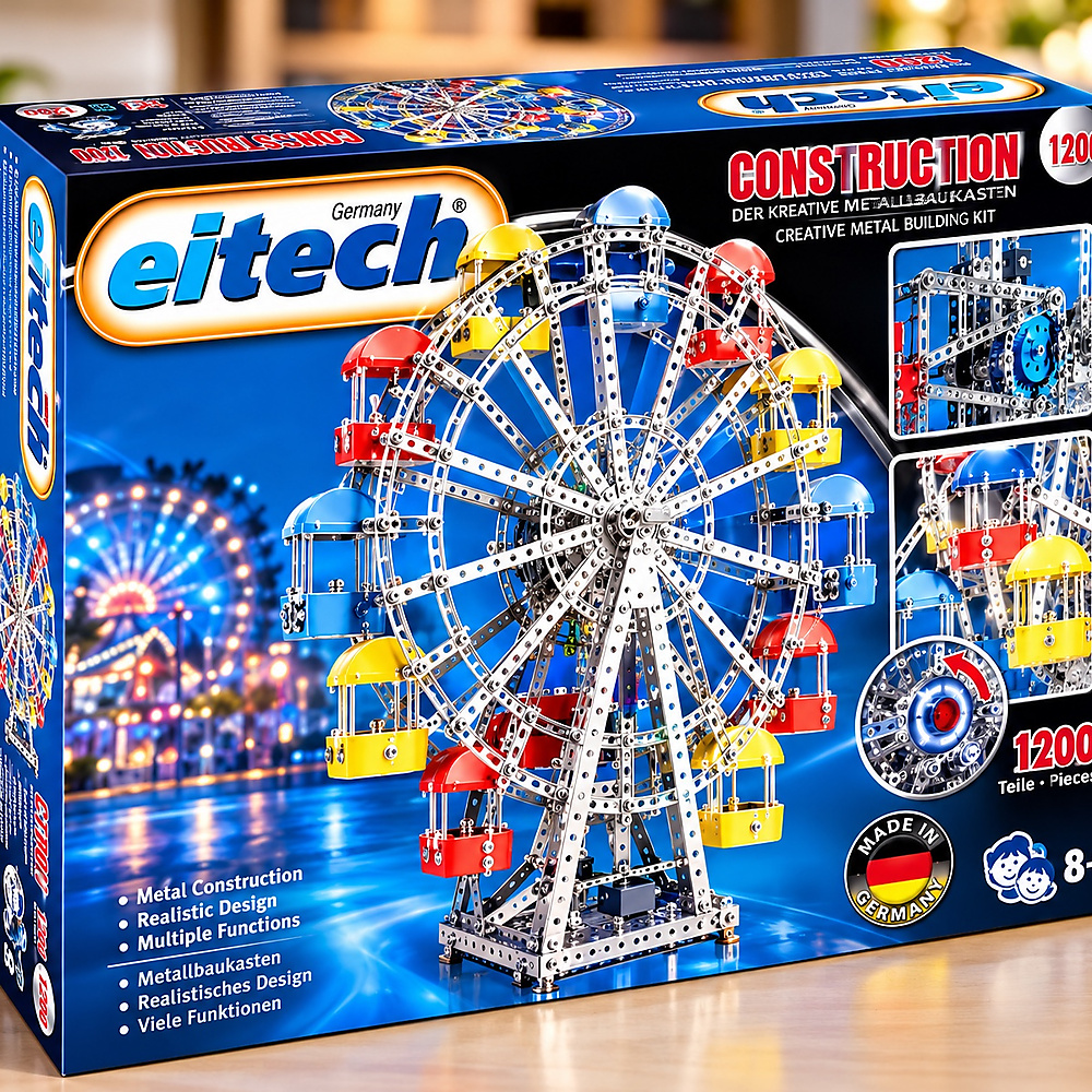 Exclusive Series Motorized Ferris Wheel In Silver