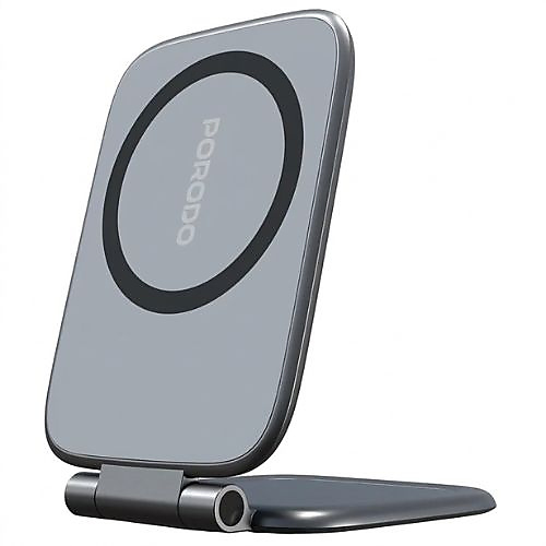 حامل هاتف Porodo Magnifold فائق النحافة - أسود