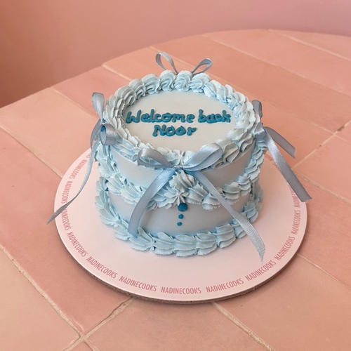 Blue ribbons bento