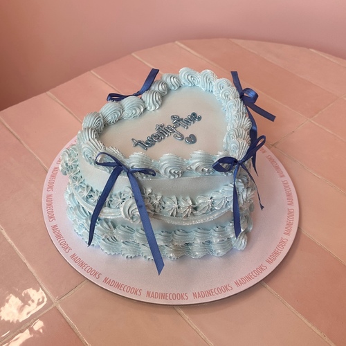 Glittery Blue Ribbons