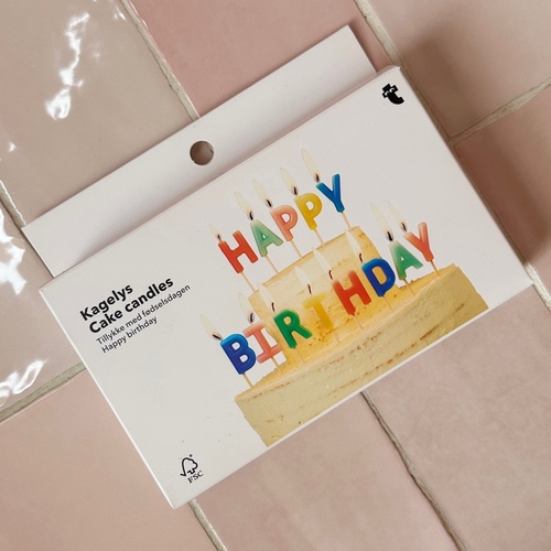 happy bday candles