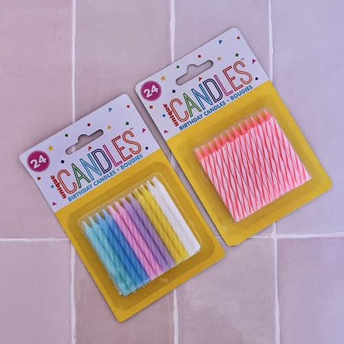 spiral candles