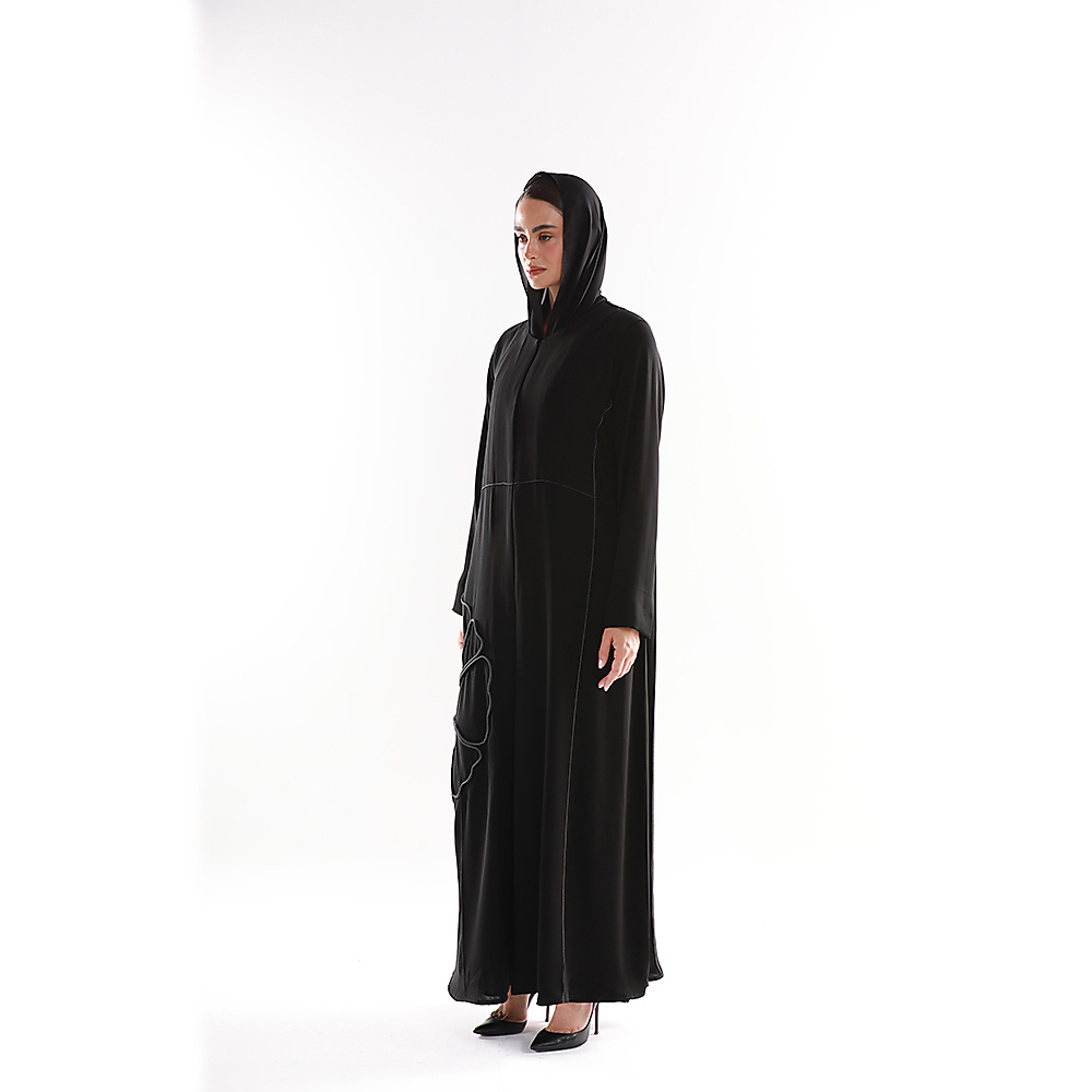 عباية بتفاصيل حياكة بارزة N2006