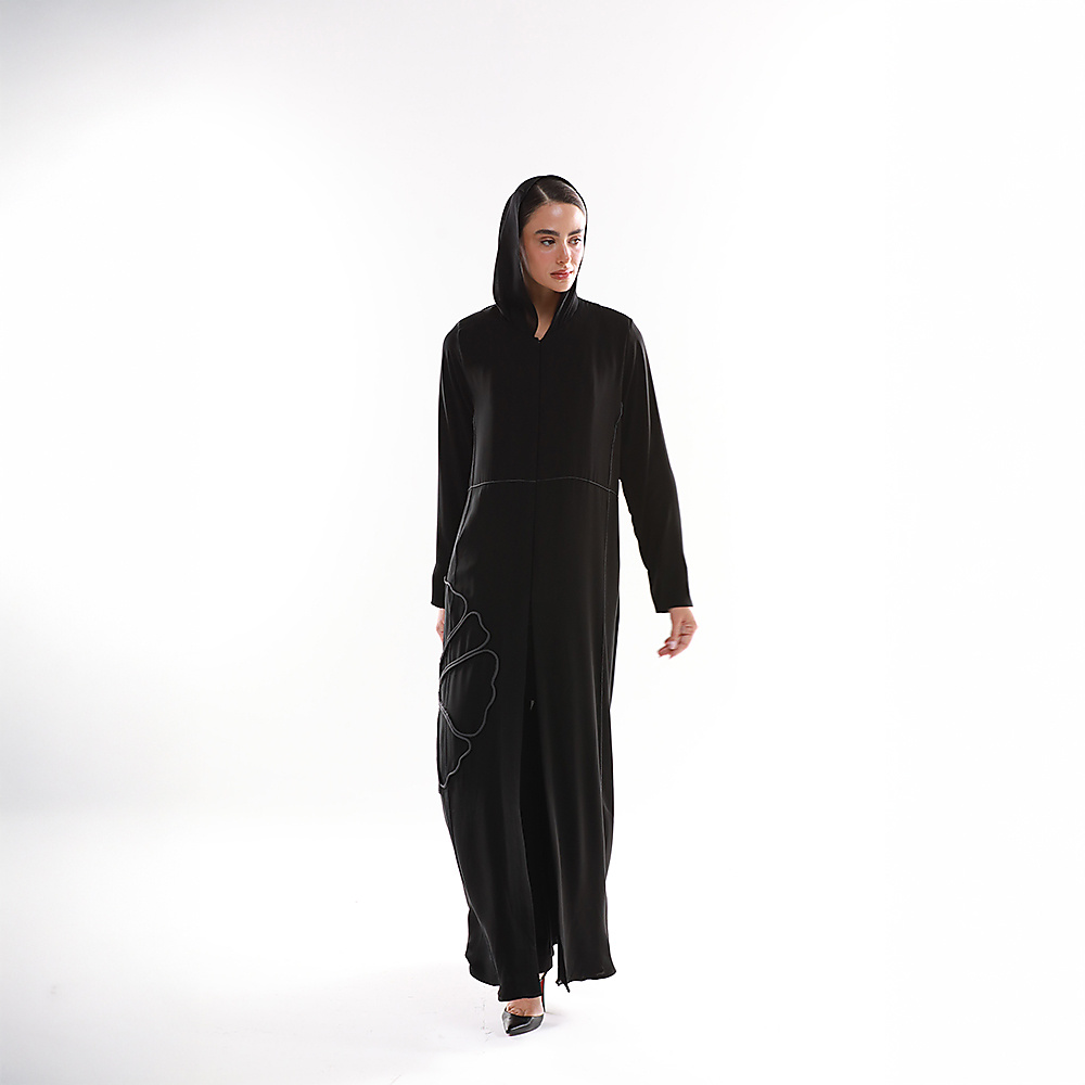 عباية بتفاصيل حياكة بارزة N2006