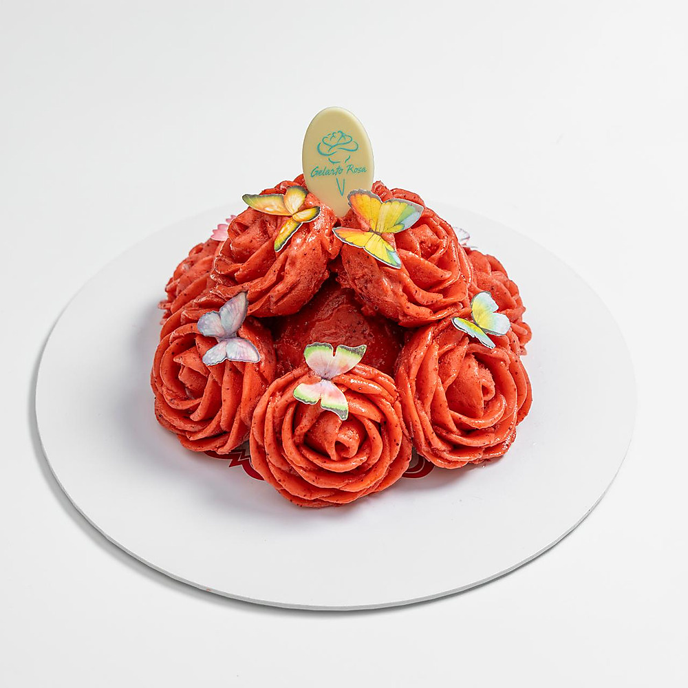 Strawberry with Butterflies