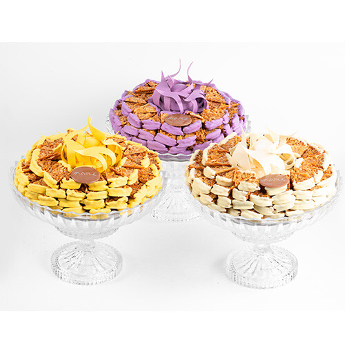 تشيكلة 3 الوان من اللوز المقرمش