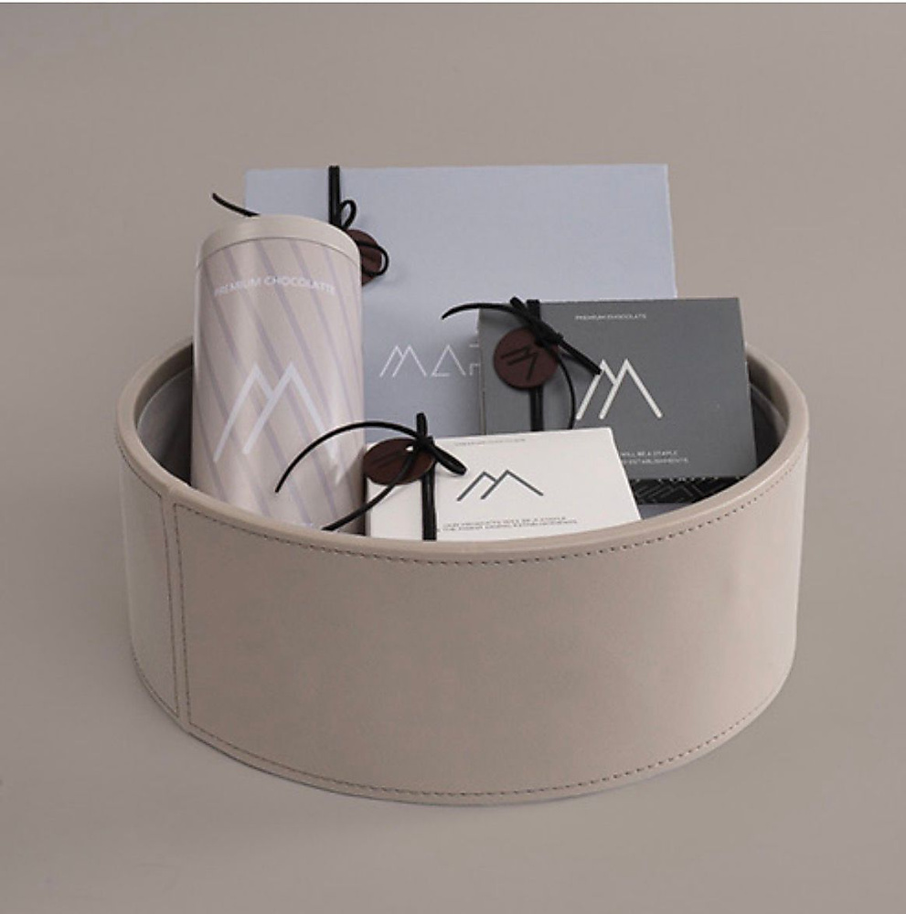 Gifting Leather box of assorted chocolates