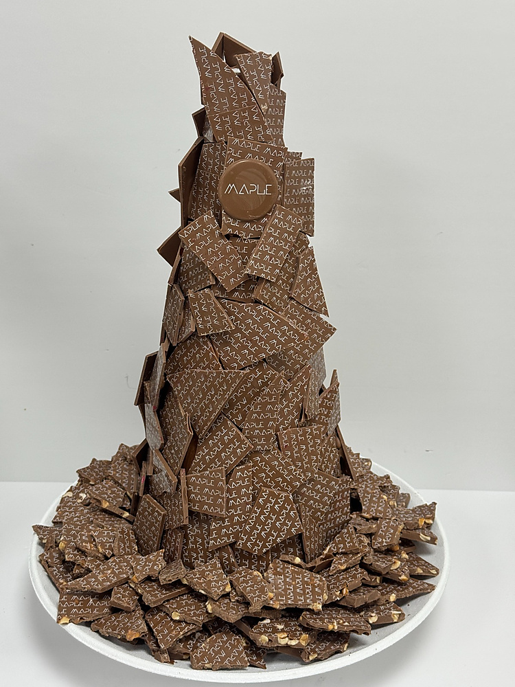 Broken Coffee Choco Tower with broken chocolates...