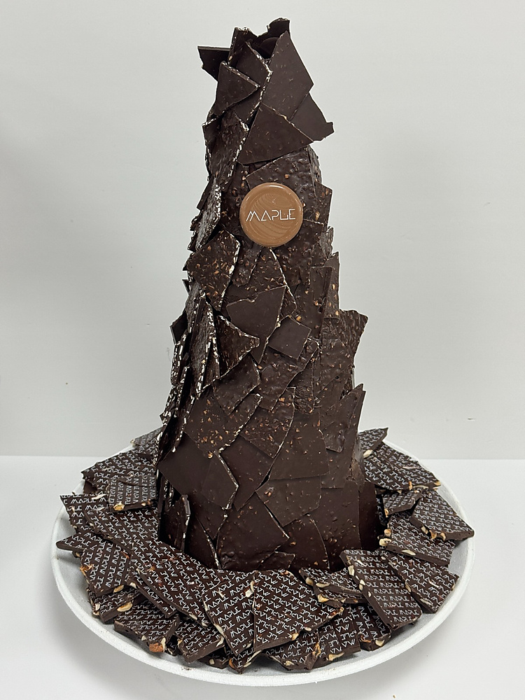 Dark Broken Choco Tower with broken chocolates..