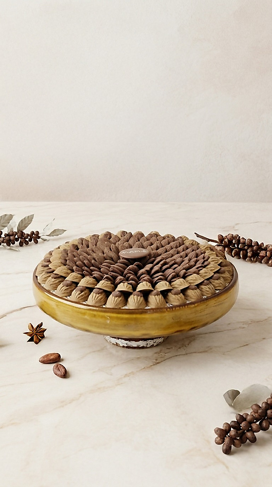 yellow crystal chocolate tray.