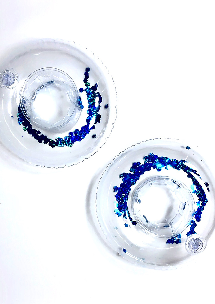 Blue glitter