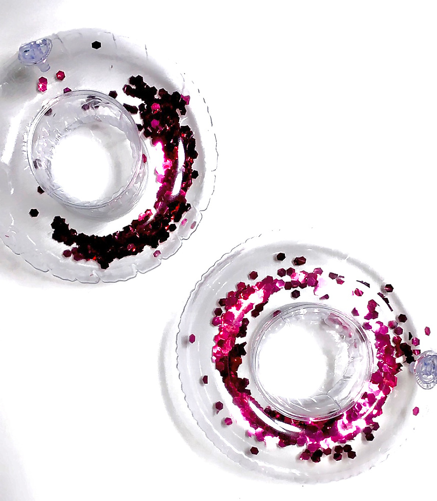 Pink glitter