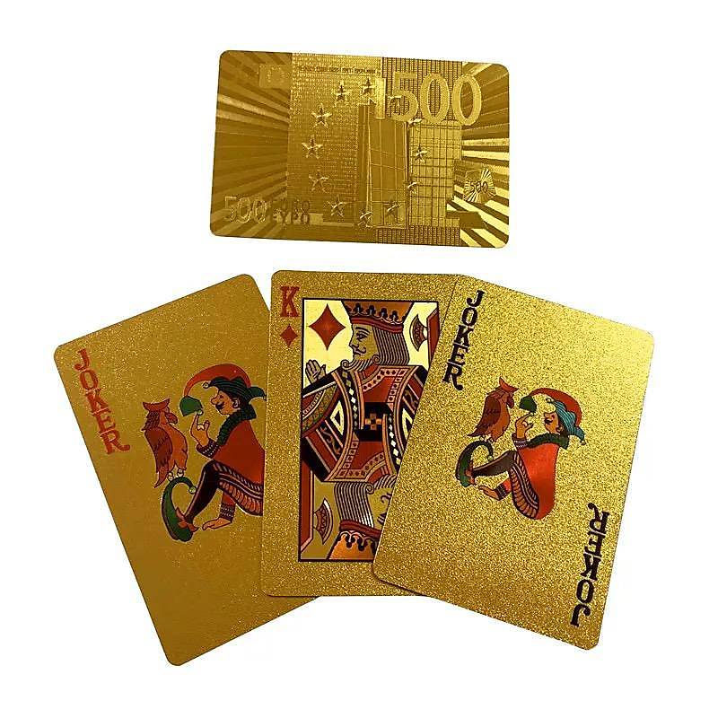 أوراق لعب ذهبية 500 يورو
