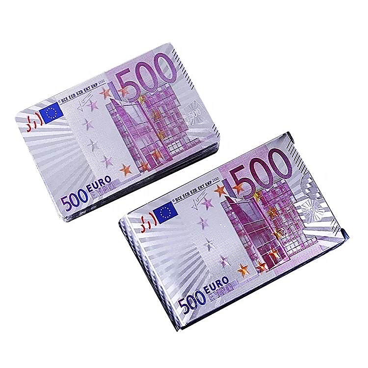أوراق لعب 500 يورو فضية
