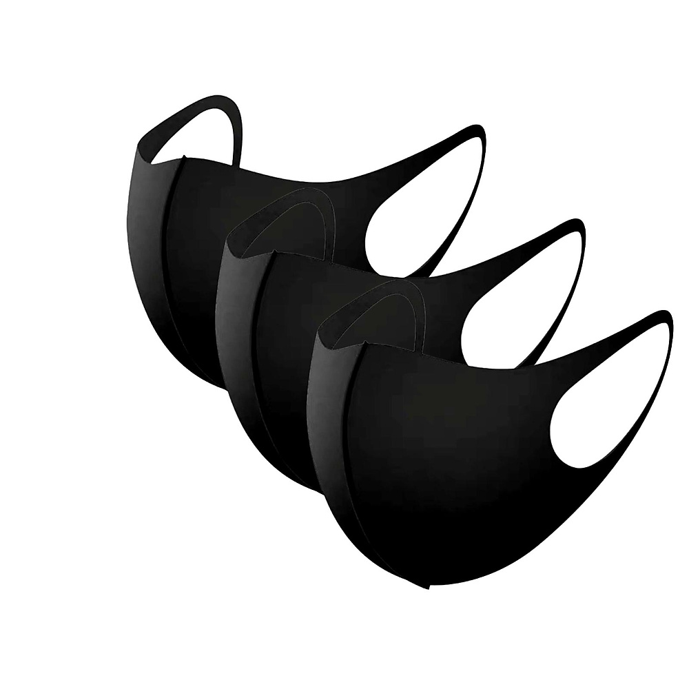 3 pcs All black