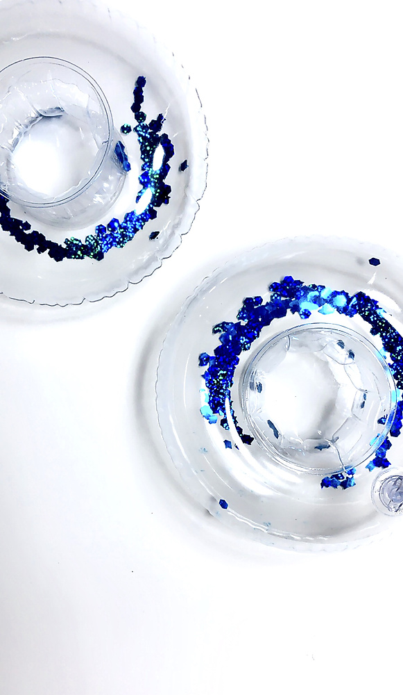 Blue glitter