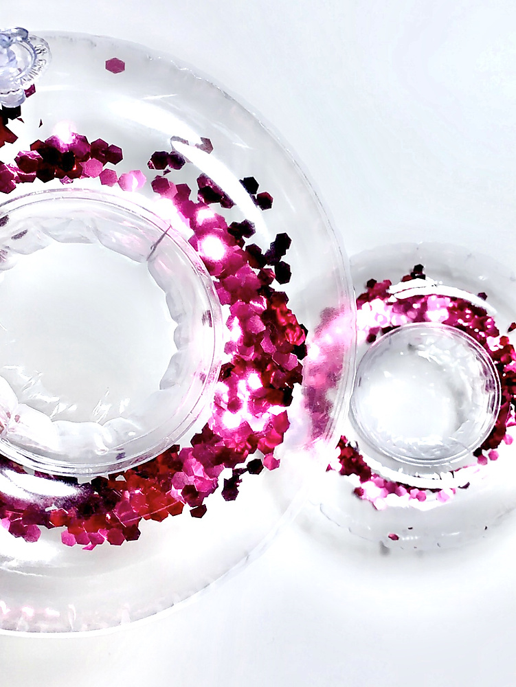 Pink glitter