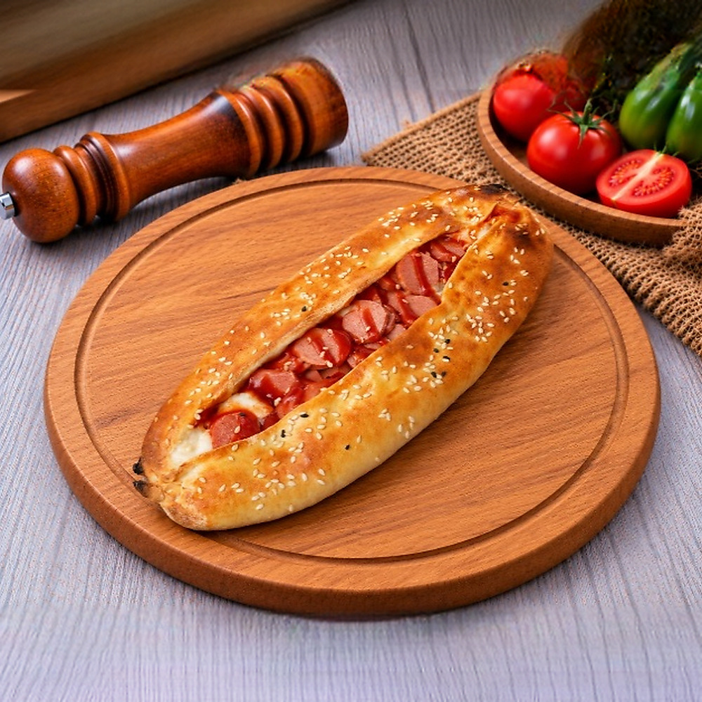 نقانق جبن كاتشب مايونيز