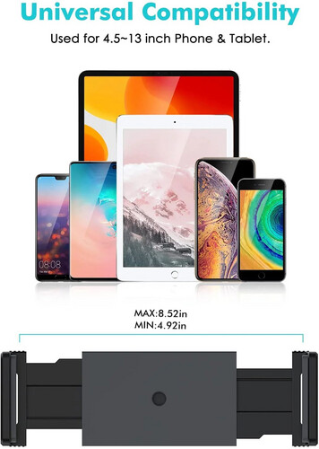 Phone and iPad Stand for Desk - Black