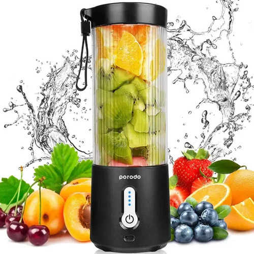 PORODO- PORTABLE BLENDER GO-BLENDER 450ML LFS017 BLACK