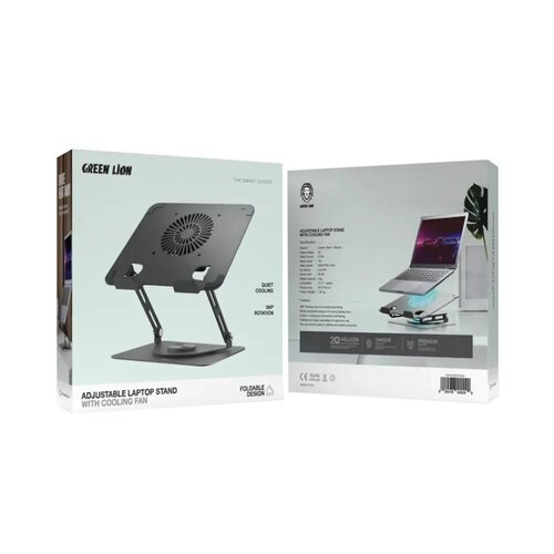 Green Lion -Laptop-Ipad Stand With Cooling Fan