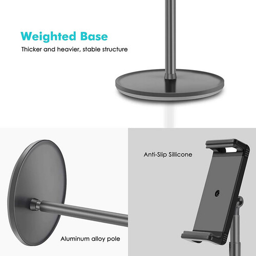 Phone and iPad Stand for Desk - Black