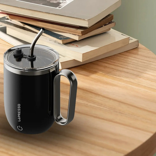 Lepresso Mug Auto Stirring - Black