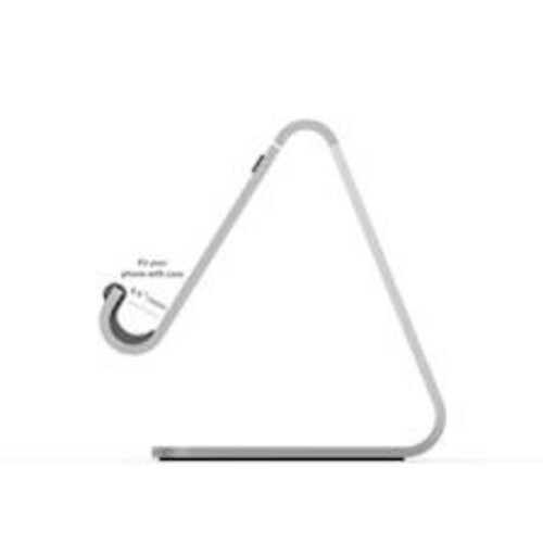 iPad and phone stand - silver