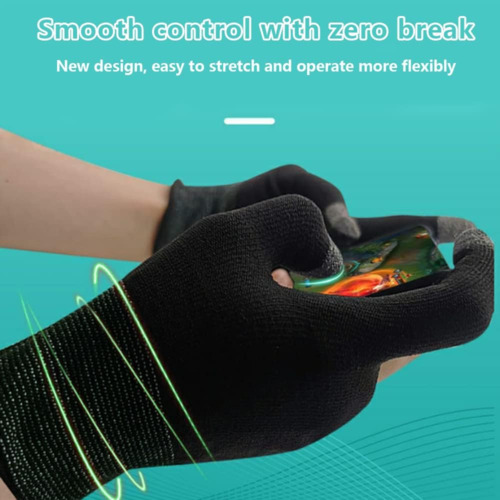 E-Sports Gaming Gloves, Gaming Finger Sleeves, Anti-Sweat Breathable, Thumb Sleeves for Highly Sensi