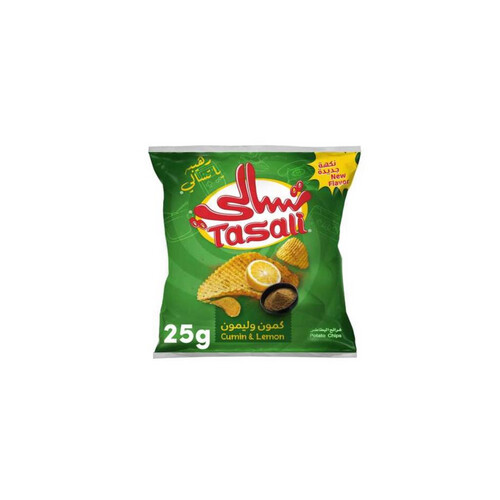 بطاطس تسالي كمون وليمون 25جم