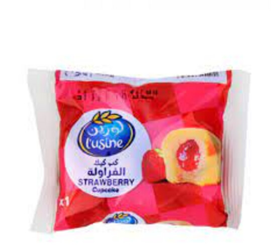 كب كيك لوزين فراوله 30جم