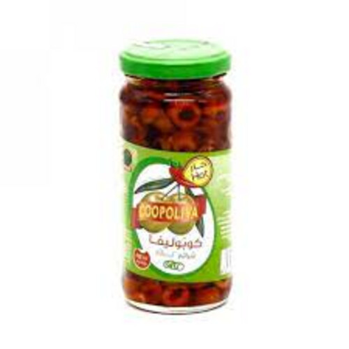 Sliced ​​Green Olives Hot Copoliva 114g