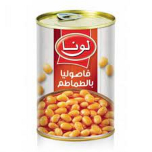 فاصوليا لونا بالطماطم والفلفل الحار 400جرام