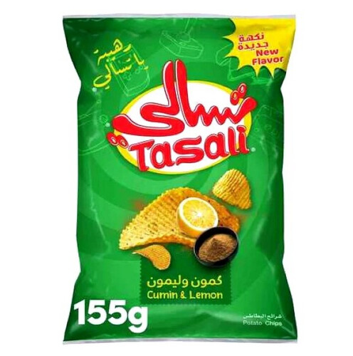 بطاطس تسالي عائلي كمون وليمون 155 جم