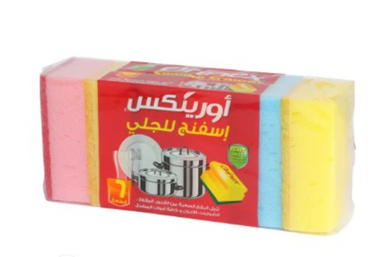 اسفنج للجلي سماكة مضاعفة من اورينكس 6قطع