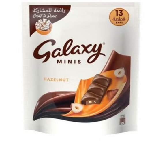 شوكولاته جالكسي مينيز كيس بالبندق 150 جم
