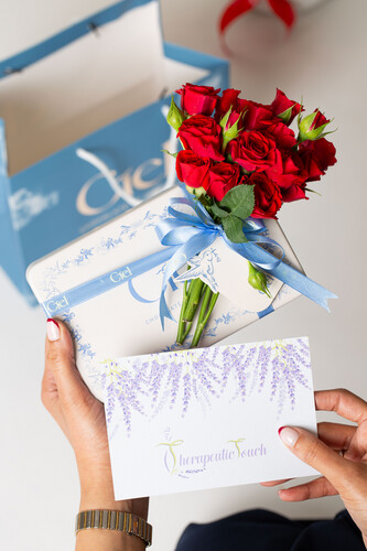Chocolate with flower