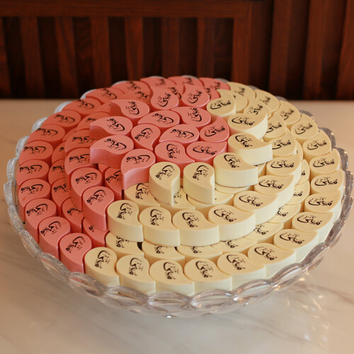 chocolate platter with names