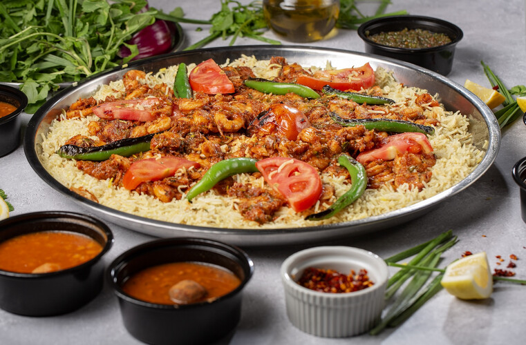 صينية برياني ربيان